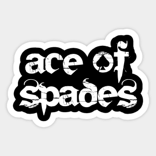 ace of spades design Sticker